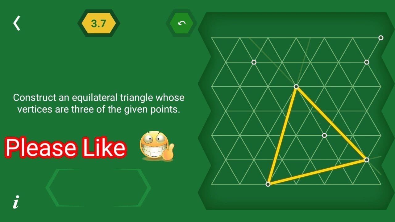 Pythagorea 60° Equilateral Triangle Level (3.13.11) Solutions/Answers