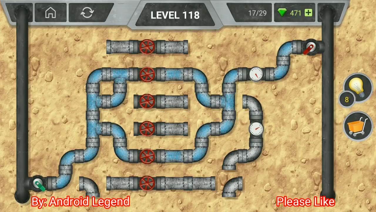 Pipeline Level 118 Hint Answer Solution Android » Puzzle Game Master