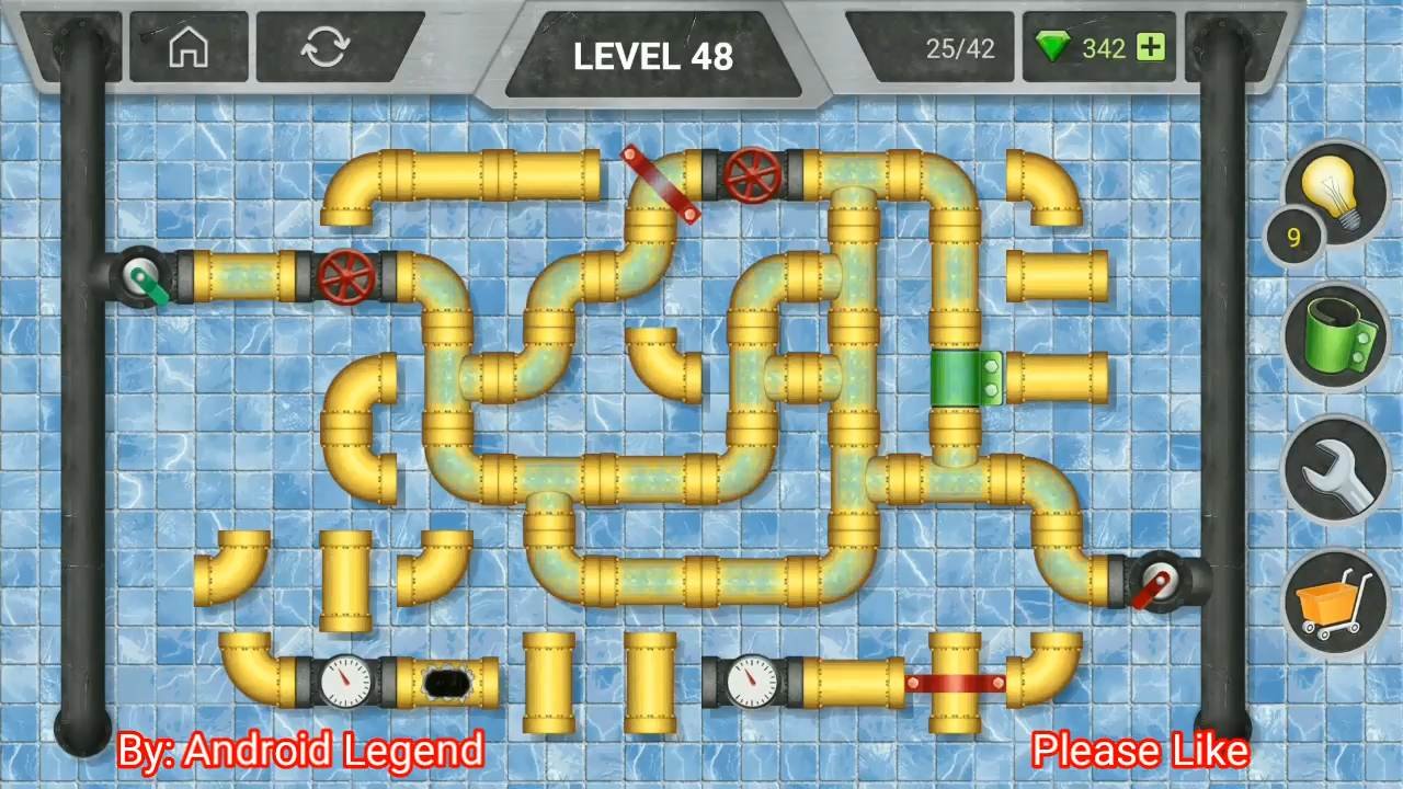 Pipeline Extra level 48 Answer Hint Android » Puzzle Game Master