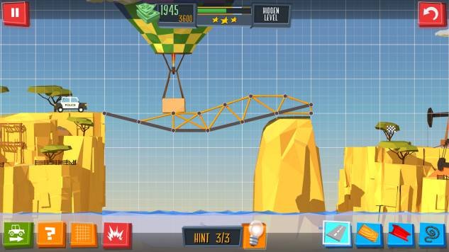 Build A Bridge Hidden Level 3 Bridge Building Answer Hints Puzzle Game Master
