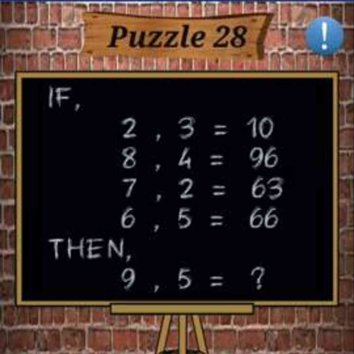 Math Puzzles Game Level 28 Answer with Solution » Puzzle Game Master