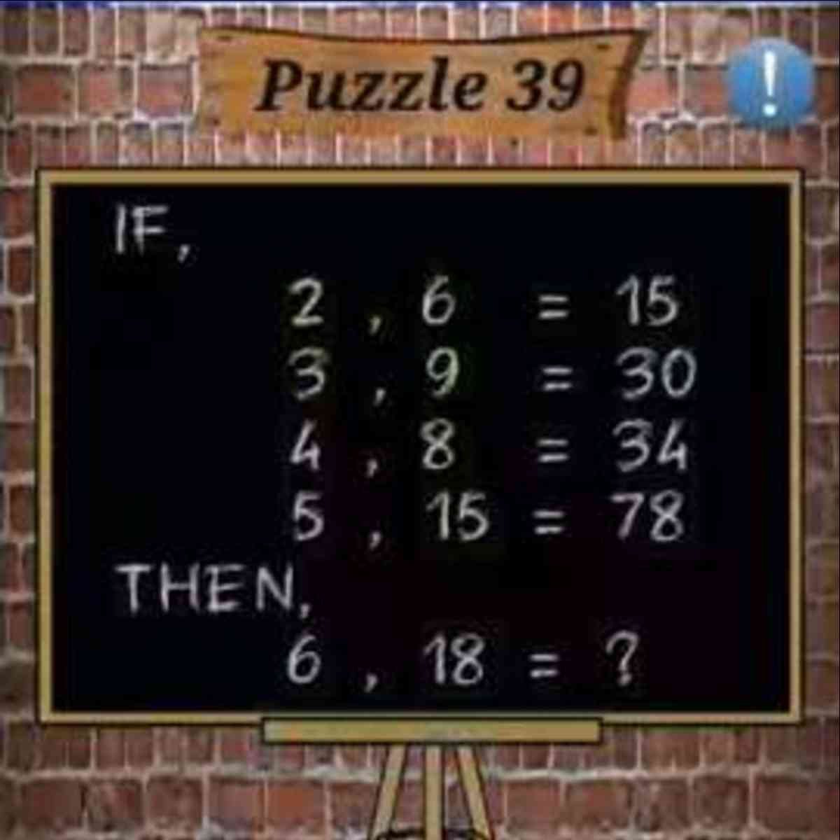 Math Puzzles Game Level 39 Answer with Solution » Puzzle Game Master