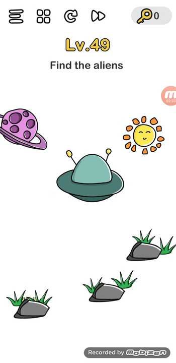 Temukan alien brain out level 46