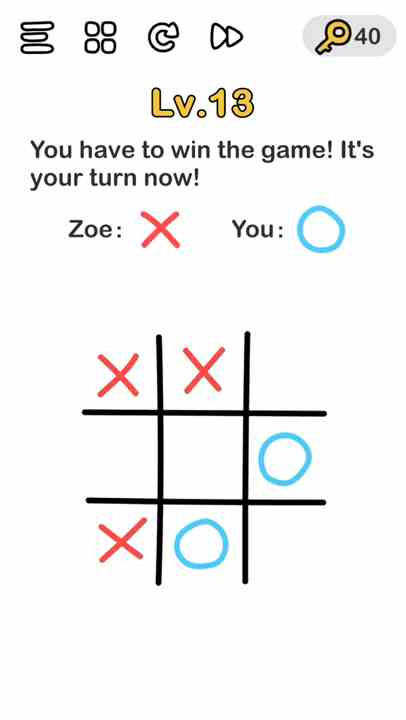 Brain Out Level 12 Answer Solution Tic Tac Toe Puzzle Game Master