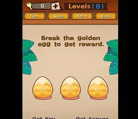 Super Brain Level 181 Solution Break The Golden Egg To Get Reward Puzzle Game Master