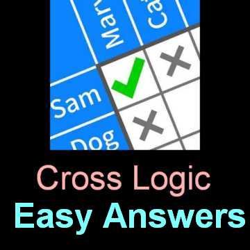 medley følsomhed fax Cross Logic Easy Level 33 Answer [Three burglars sketches] » Puzzle Game  Master