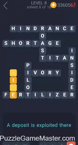 Crosswords For You Level 8-9 Answers