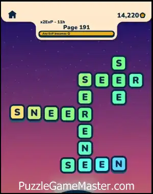 Word Horizons Level 191 Answer