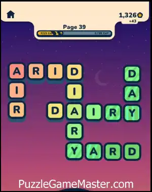 Word Horizons Level 39 Answer
