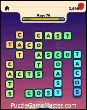 Word Horizons Level 70 Answer