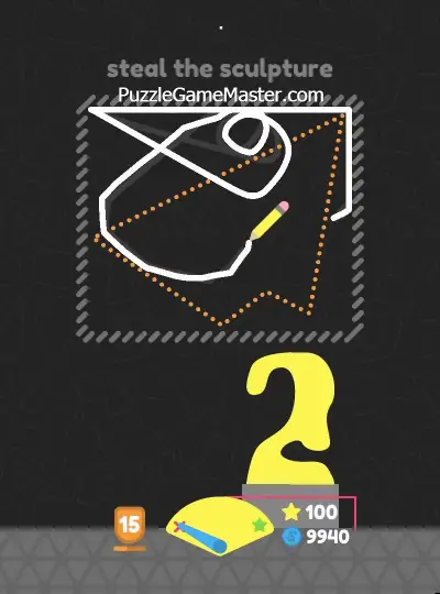 Squiggle Drop Level 100: Steal The Sculpture