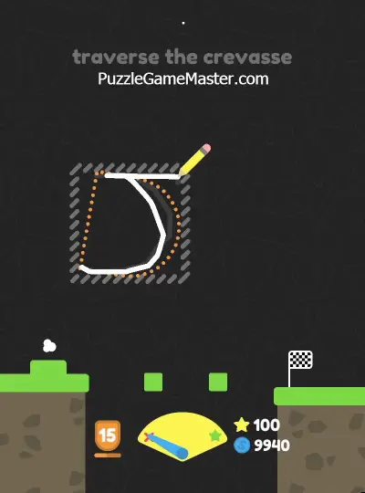 Squiggle Drop Level 45: Traverse The Crevasse