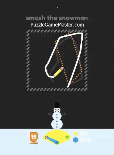 Squiggle Drop Level 60: Smash The Snowman