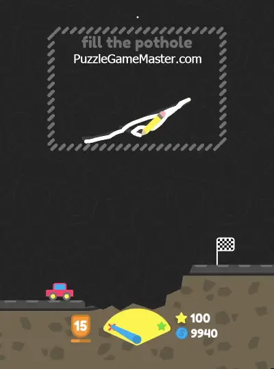 Squiggle Drop Level 72: Fill The Pathole