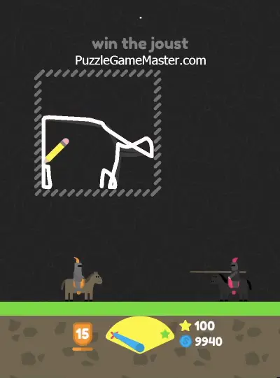 Squiggle Drop Level 73: Win The Joust