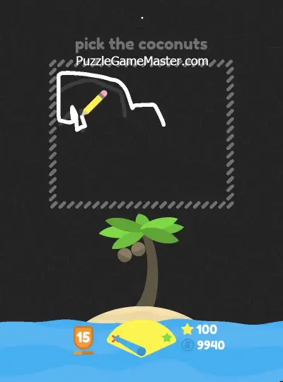 Squiggle Drop Level 74: Pick The Coconuts