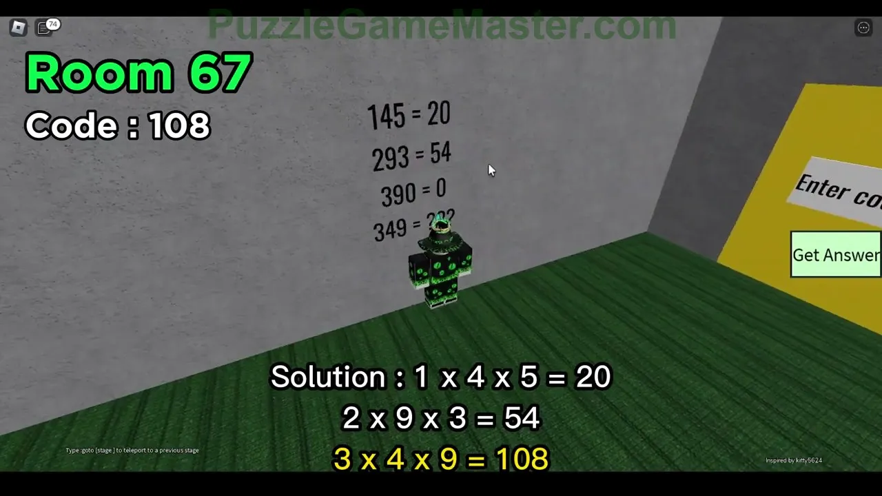Puzzle Doors Level 67 Roblox