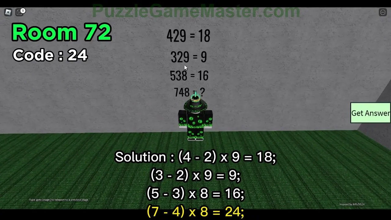 Puzzle Doors Level 72 Roblox