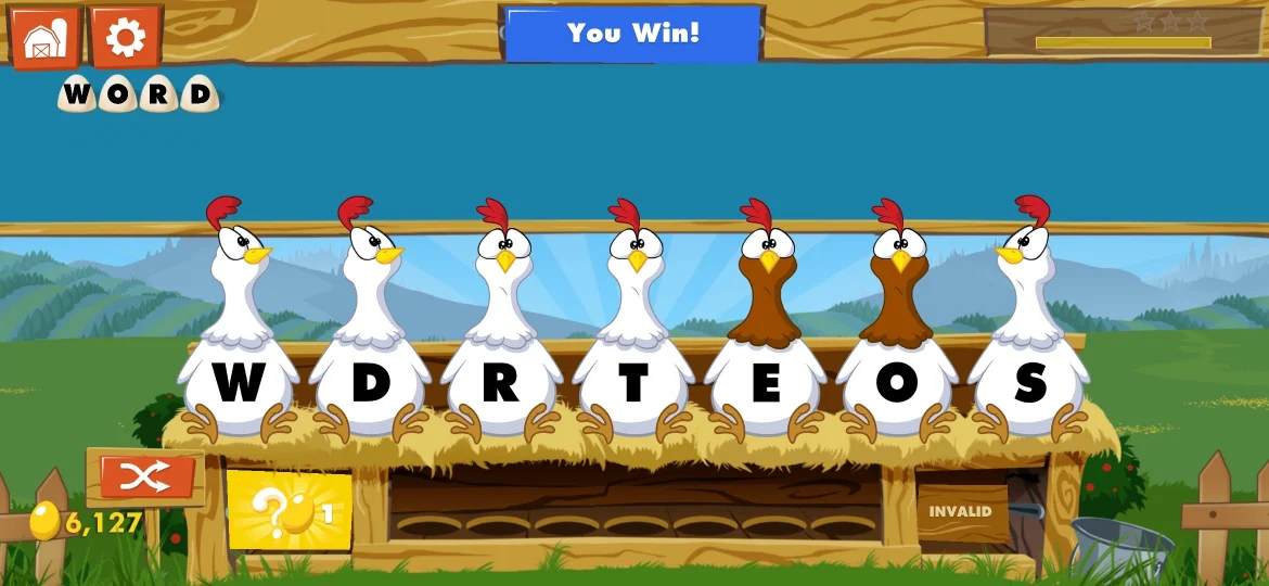 Chicktionary Level 1 answer