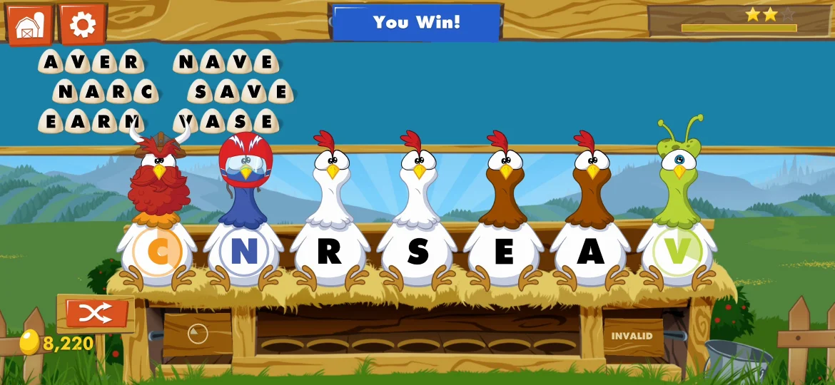 Chicktionary Level 13 answer