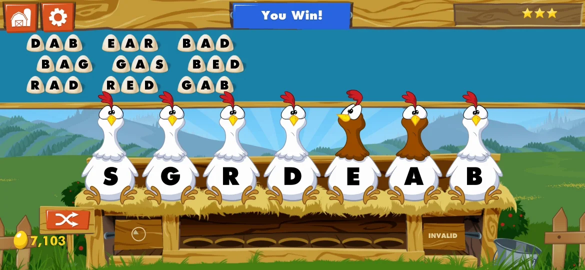 Chicktionary Level 21 answer