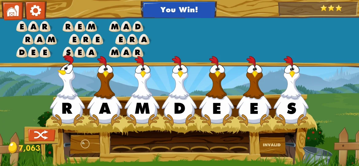 Chicktionary Level 23 answer