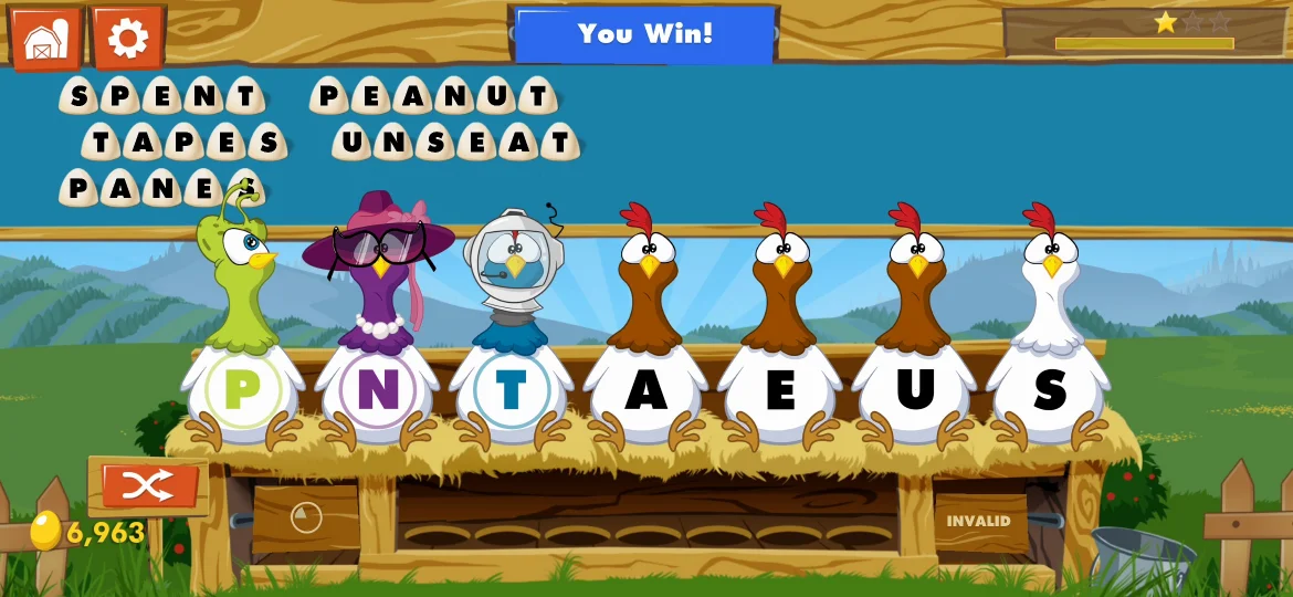 Chicktionary Level 28 answer