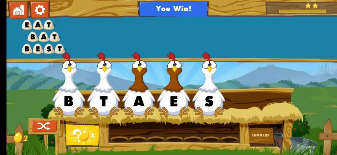 Chicktionary Level 3 answer