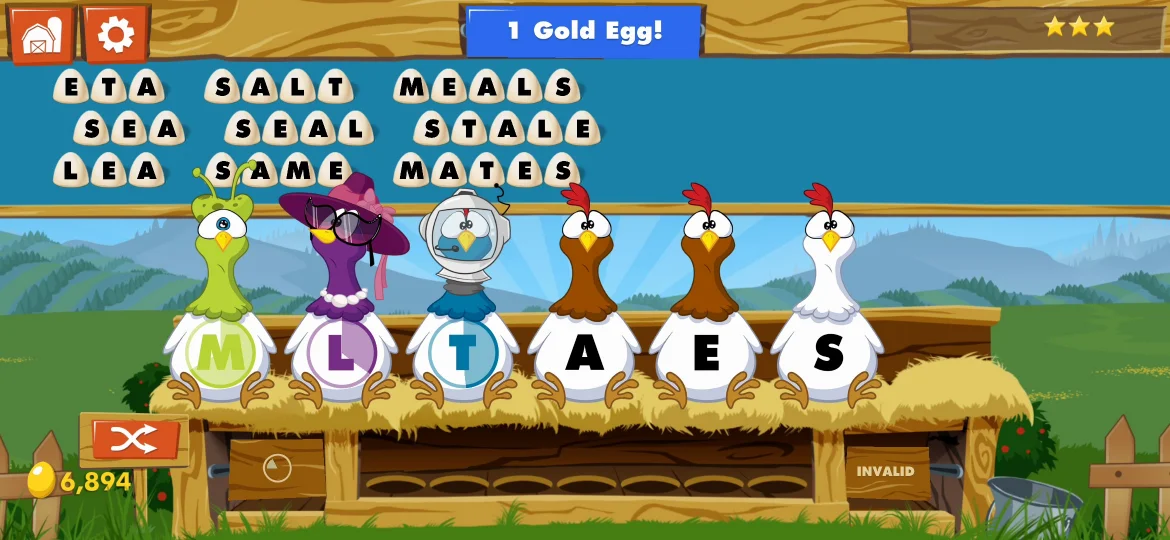 Chicktionary Level 30 answer