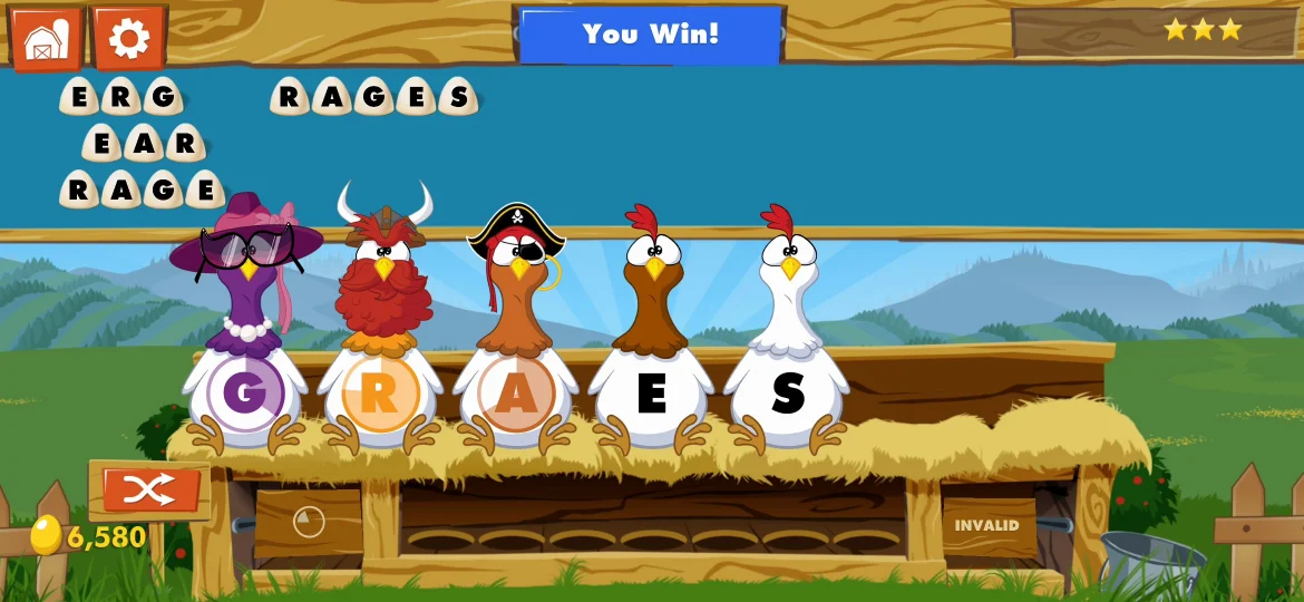 Chicktionary Level 36 answer