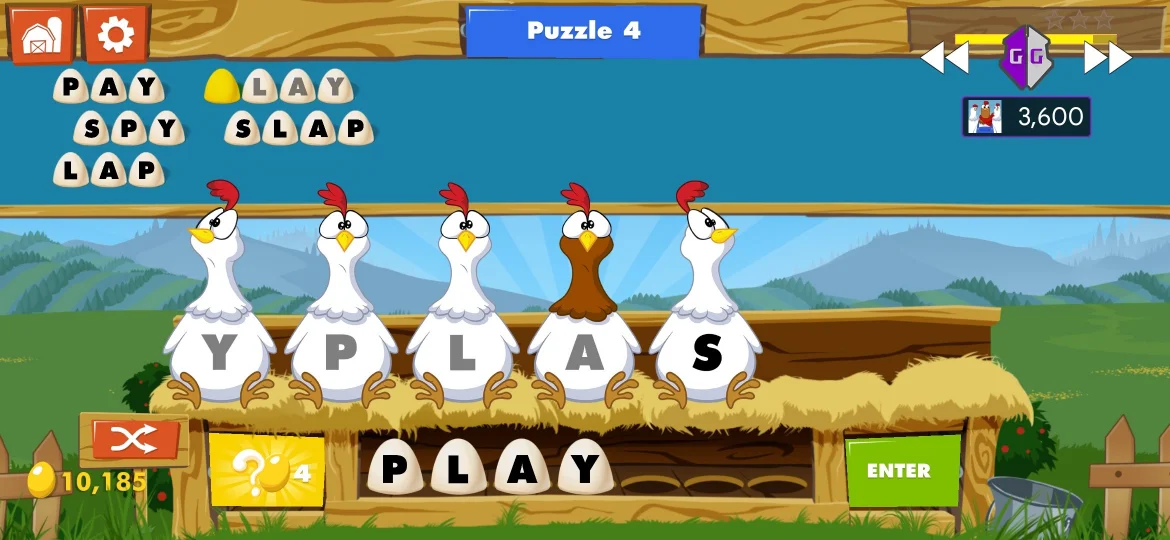 Chicktionary Level 4 answer