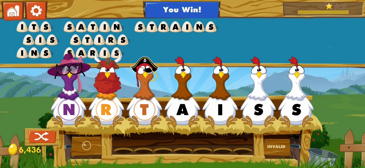 Chicktionary Level 40 answer