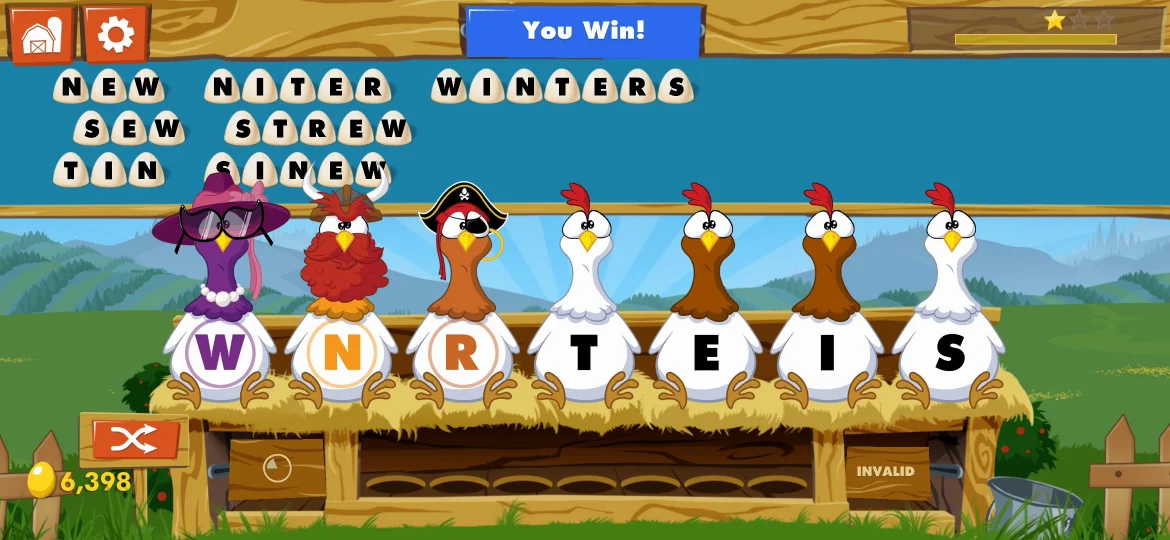 Chicktionary Level 41 answer