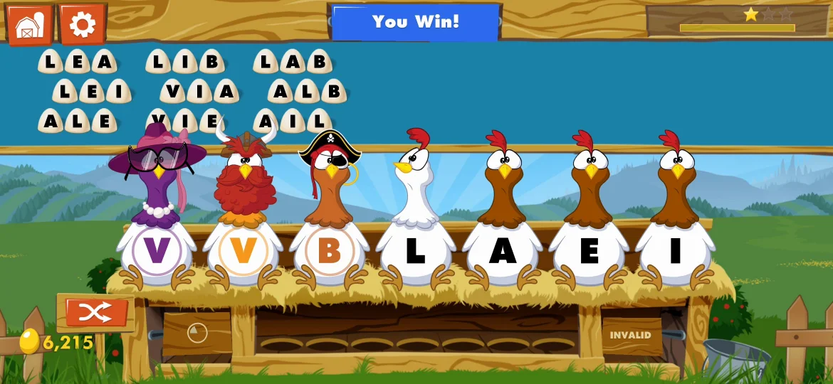 Chicktionary Level 45 answer