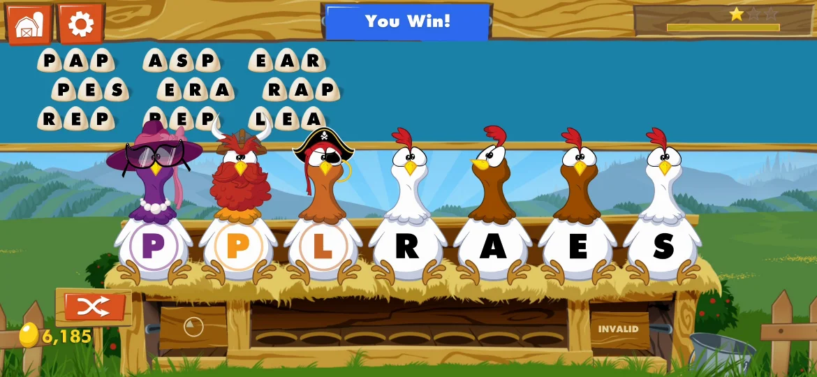 Chicktionary Level 46 answer