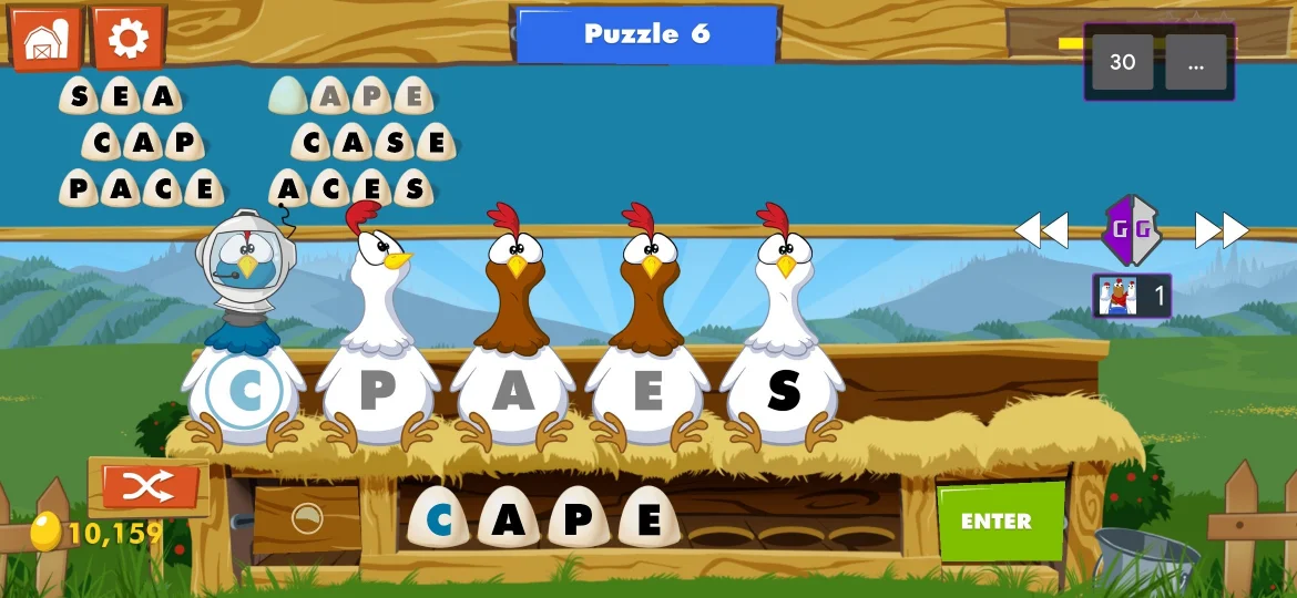 Chicktionary Level 6 answer