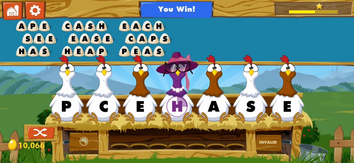 Chicktionary Level 9 answer