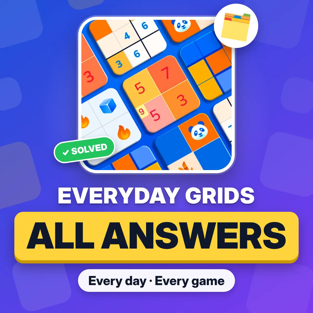 Everyday Grids all answers, every day and every game Everyday Grids all answers, every day and every game