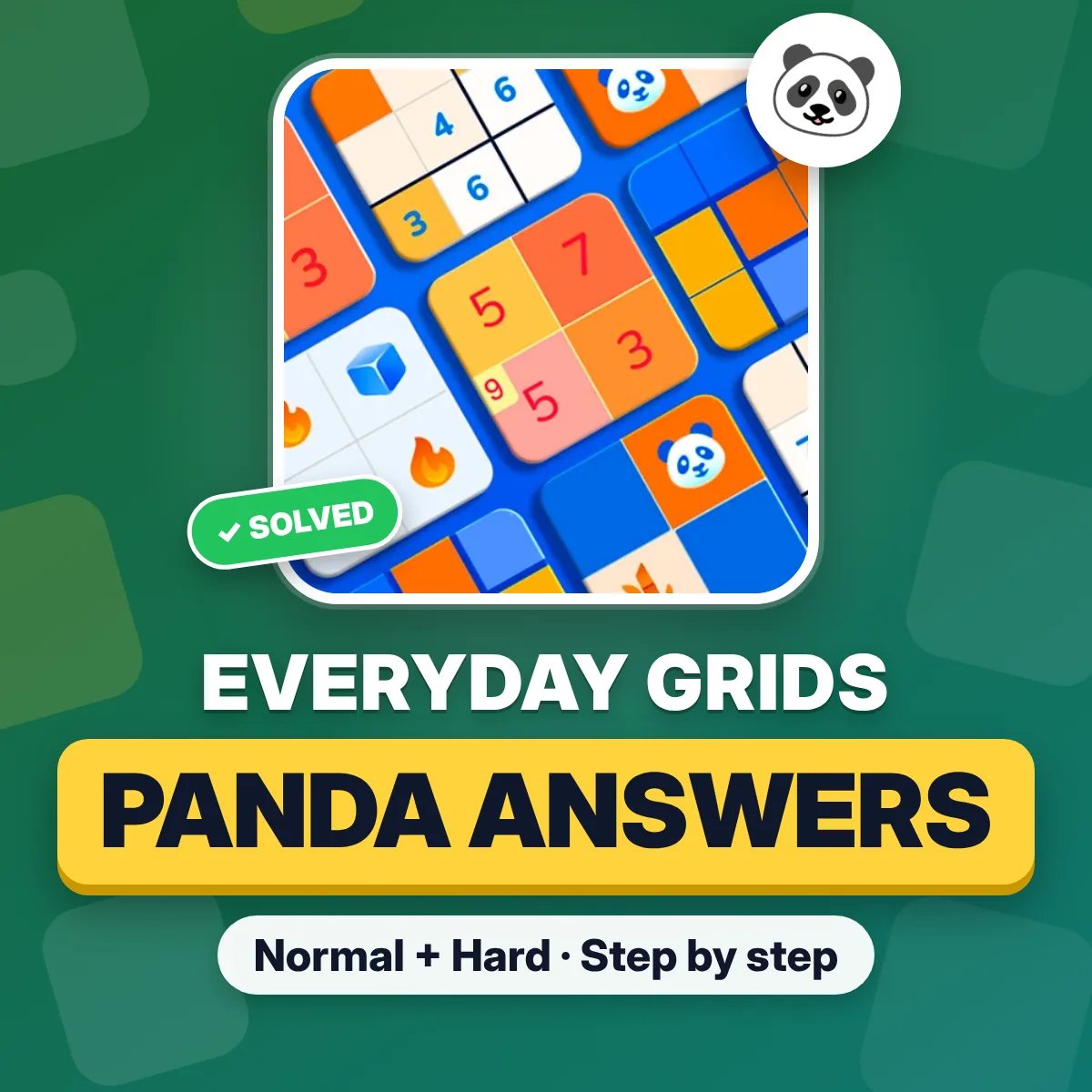 Everyday Grids Panda answers and solutions October 26, 2026, Normal and Hard Everyday Grids Panda answers and solutions October 26, 2026, Normal and Hard