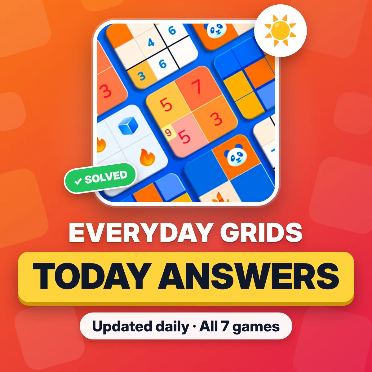 Everyday Grids answers today July 25, 2025, all 7 games Everyday Grids answers today July 25, 2025, all 7 games