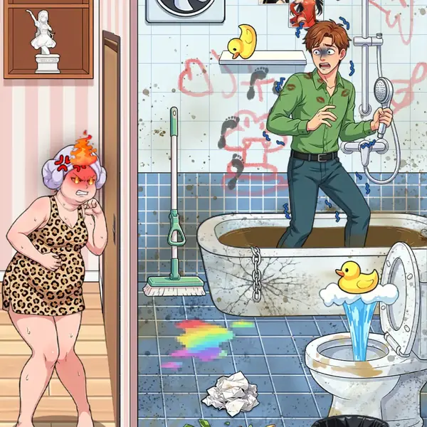 Brain Puzzle 3: Clean Bathroom Answers [All Hints]