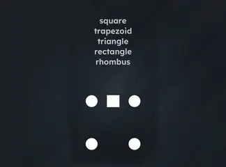 Game is Hard Level 111 Square, Trapezoid, Triangle, Rectangle, Rhombus