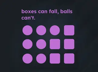 Game is Hard Level 145 Boxes Can Fall, Balls Can’t