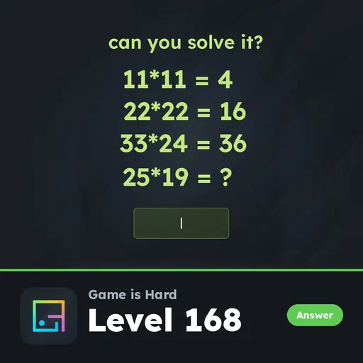 Game is Hard Level 168 Can You Solve It? answer
