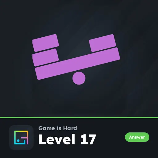 Game is Hard Level 17 Balance It answer