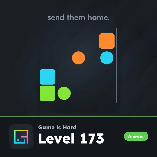 Game is Hard Level 173 Send Them Home answer