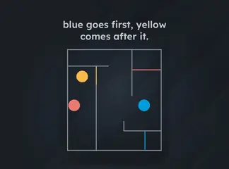 Game is Hard Level 236 Blue Goes First, Yellow Comes After It