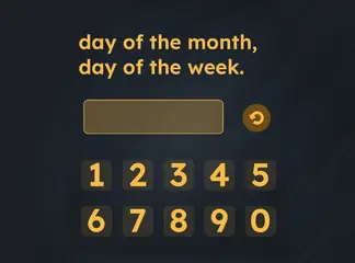 Game is Hard Level 34 Day of the Month, Day of the Week
