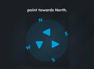 Game is Hard Level 38 Point Towards North