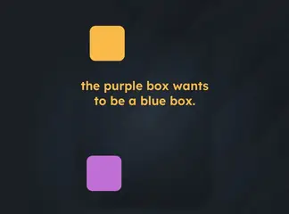 Game is Hard Level 42 The Purple Box Wants to Be a Blue Box